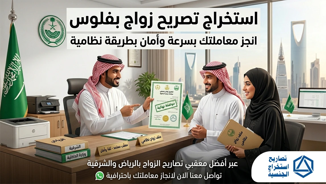 استخراج تصريح زواج بفلوس