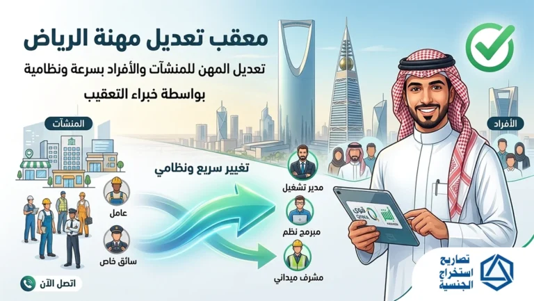 معقب تعديل مهنة الرياض